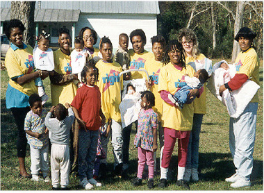 Women with children